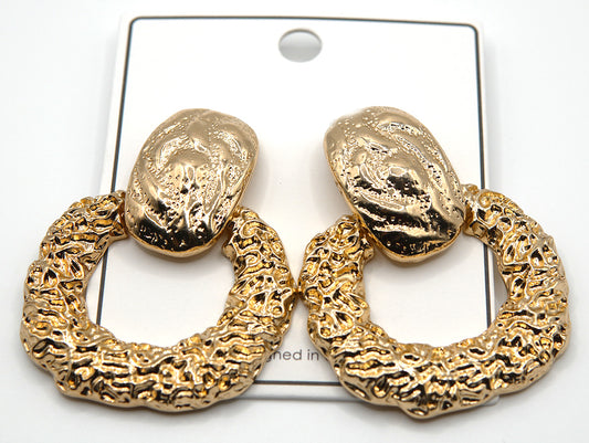 Feel Me- Textured Drop Earrings